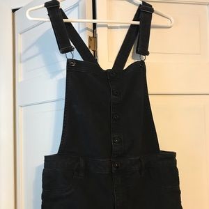 Full Length Black Overalls
